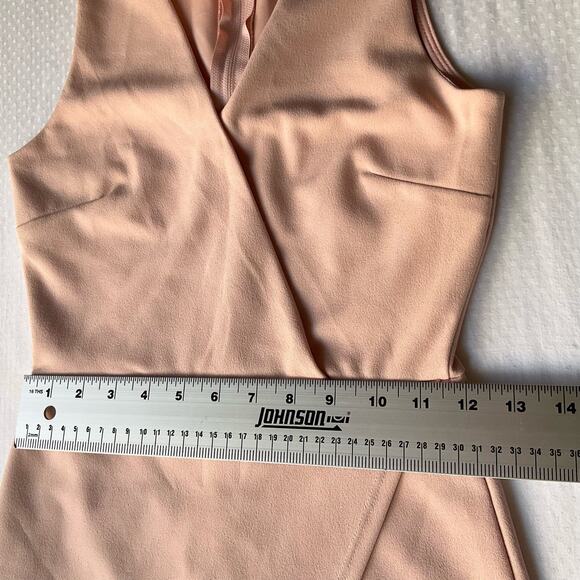Sarah La Women’s Sleeveless Knee-length Dress size M but fit like S,Peach Orange - Picture 4 of 10